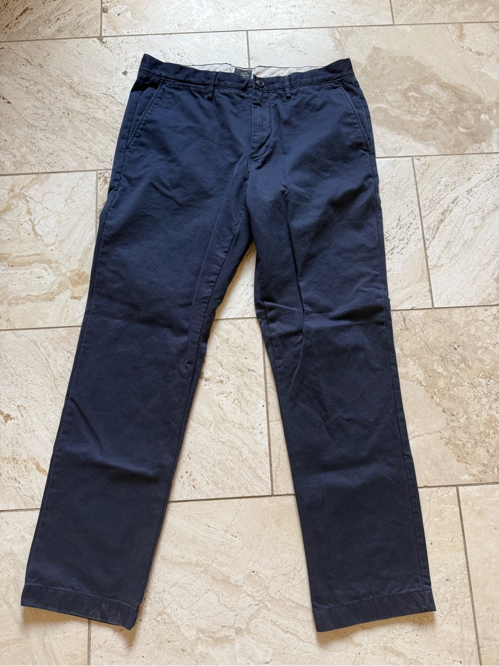 J. Crew Navy Blue Men's Cotton Chinos